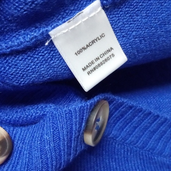 BIRCH NY ROYAL BLUE LONG SLEEVE COWL NECK SWEATER SIZE SMALL NWT - Picture 5 of 6